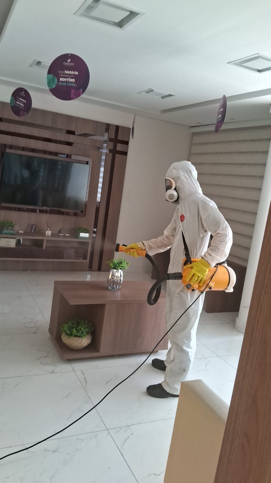 Sanitização de ambientes internos